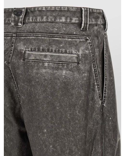 DIESEL Gray P Delly Njcj Denim Pants Belt Loops for men