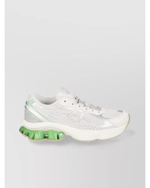 Asics White Mesh Low-Top Sneakers