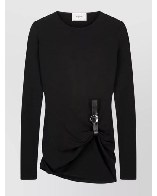 Coperni Black Long-Sleeve Top