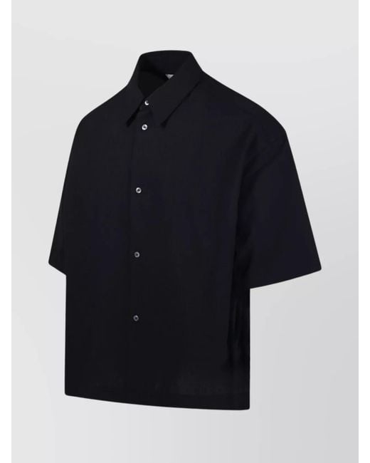 Studio Nicholson Blue Boxy Shirt Short Sleeves for men
