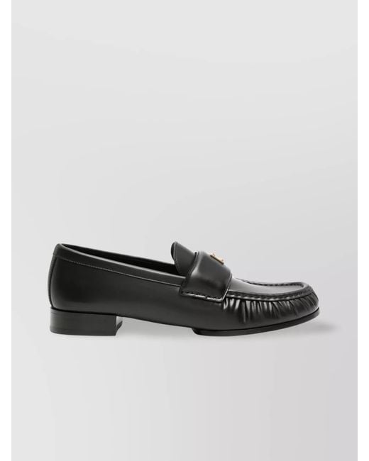 Givenchy Black Leather 4G Loafers