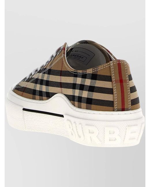 Burberry Multicolor Check Low-Top Sneakers for men