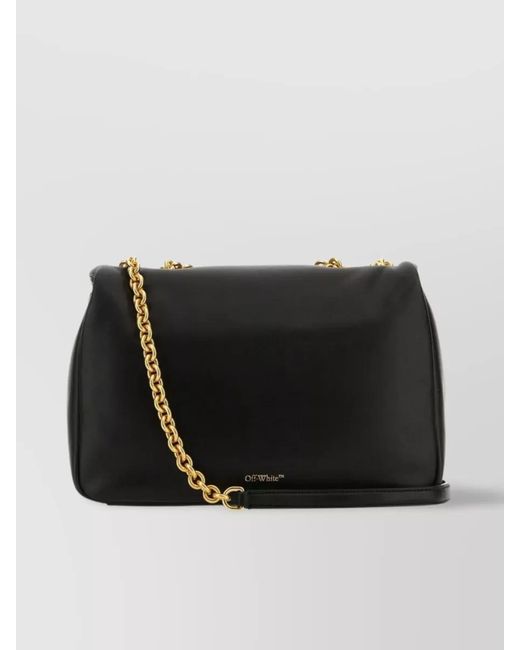 Off-White c/o Virgil Abloh Black Arrow Leather Shoulder Bag
