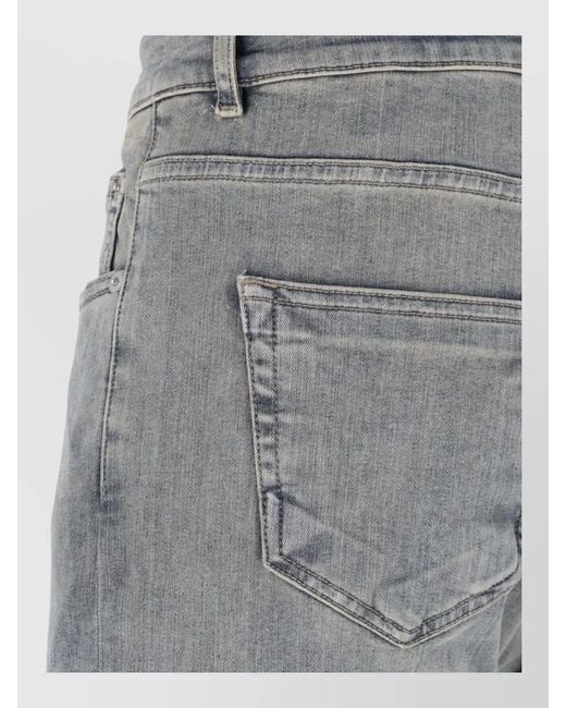 Rick Owens Gray Straight-Leg Denim Jeans for men