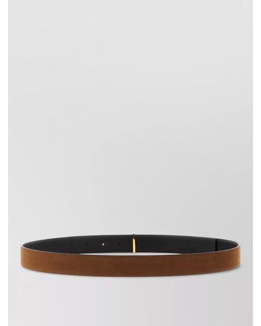 Tom Ford White Slim T Reversible Belt Adjustable Length for men
