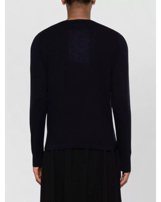 Extreme Cashmere Blue Wool Cashmere Crewneck Sweater Long Sleeves