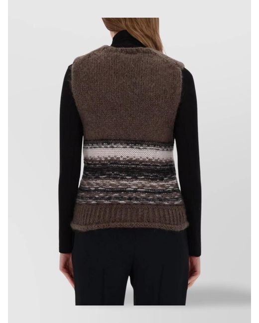 Our Legacy Black Mohair Sleeveless Knit Vest