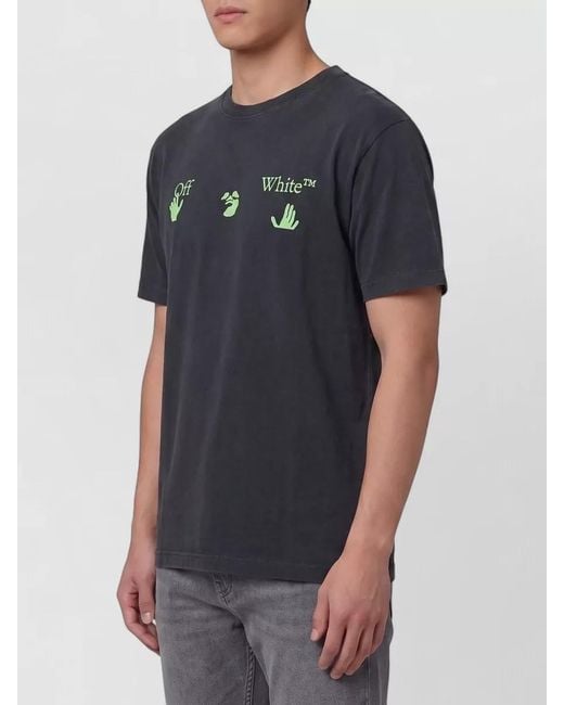 Off-White c/o Virgil Abloh Black Arrow Logo Skate Vintage Effect T Shirt for men