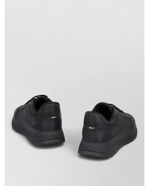 Boss Black Jacquard Monogram Low-Top Sneakers for men