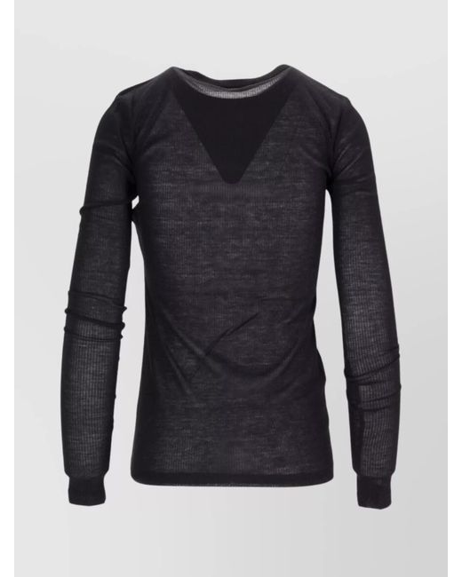 Ann Demeulemeester Blue Slim-Fit Long-Sleeve T-Shirt