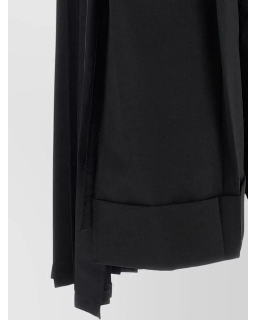 Junya Watanabe Blue High Waist Pleated Skirt Pants Belt