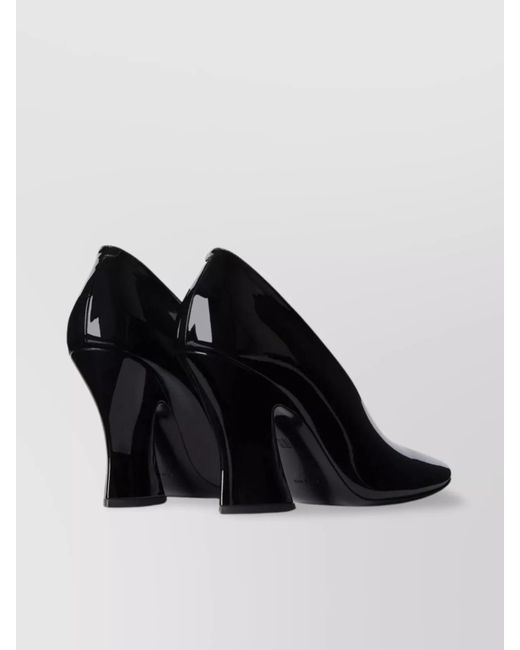 Givenchy Black Patent Leather Sculpted Pumps