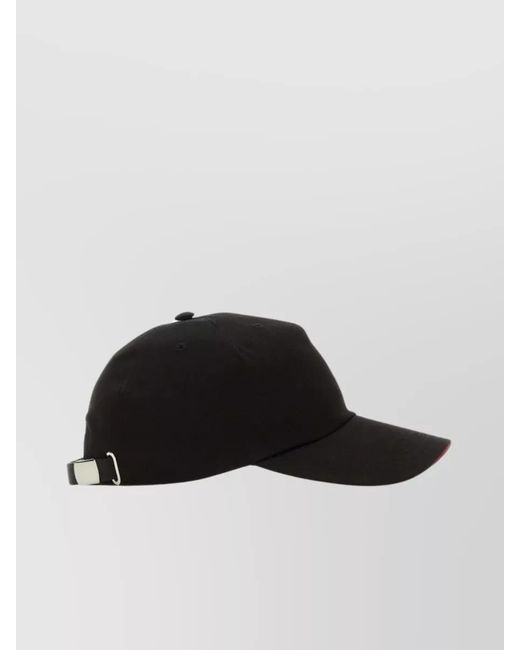 McQueen Black Cotton Baseball Cap for men