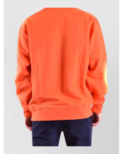 Moschino Blue Crew Neck Long Sleeve Regular Fit Sweatshirt for men