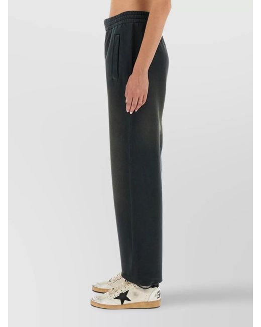 Golden Goose Deluxe Brand Blue Cotton Logo-Embroidered Track Pants