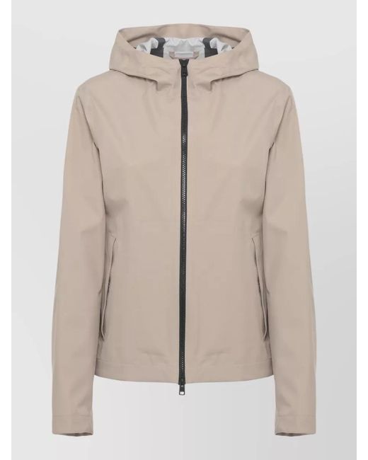 Woolrich Natural Hooded Short Jacket
