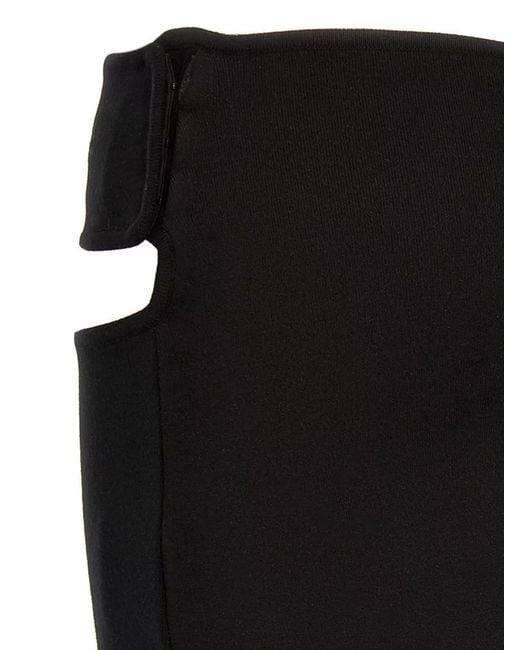Courreges Black Asymmetric Skirt