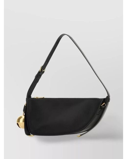 Burberry Black Shield Mini Leather Shoulder Bag