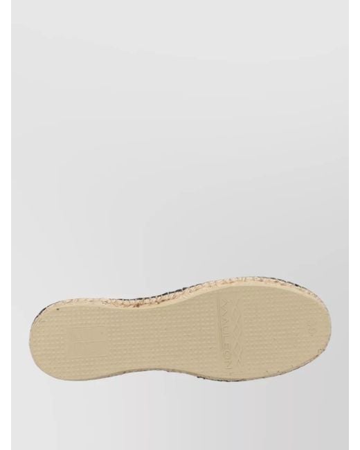 A.P.C. Blue Espadrilles Braided Sole Canvas Upper