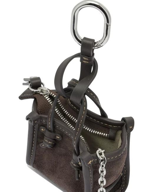 Gianni Chiarini Gray Leather Key Holder
