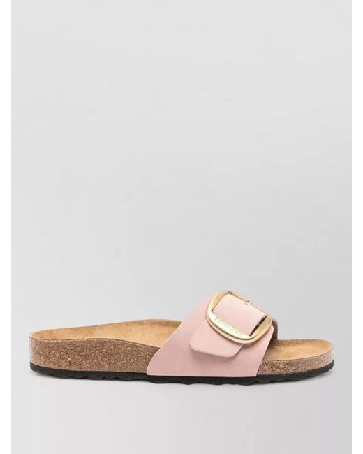 Birkenstock Pink Madrid Big Buckle Casual Flat Sandal
