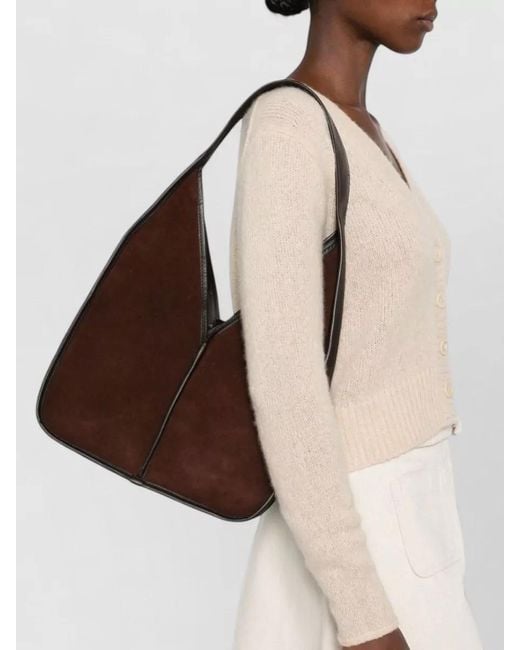 Hereu Brown Calella Leather Hobo Tote Bag