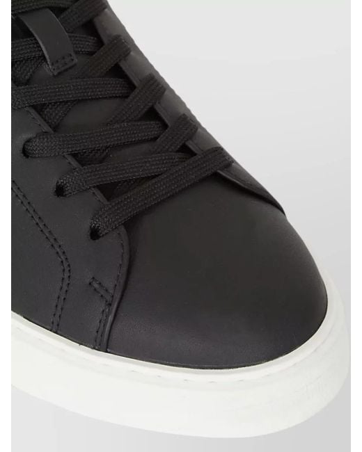 Balmain Black Court Low Top Sneaker Rubber Sole for men