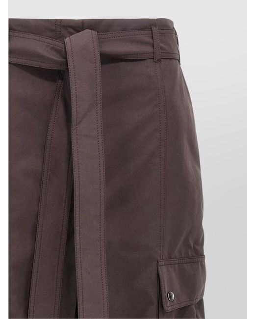 ANDAMANE Brown Straight-Leg Trousers