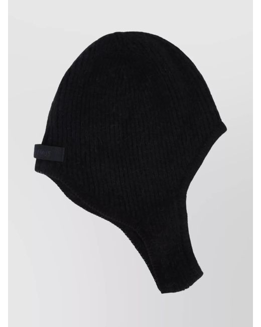 Jacquemus Black Ribbed-Knit Neck Cover