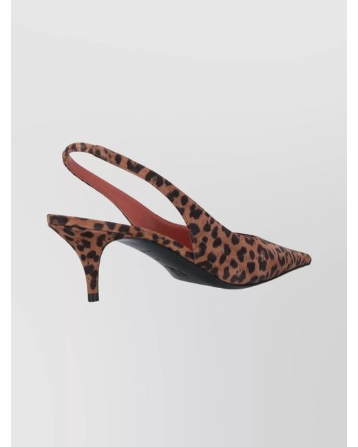 AMINA MUADDI Pink Calf Leather High Heel Pumps