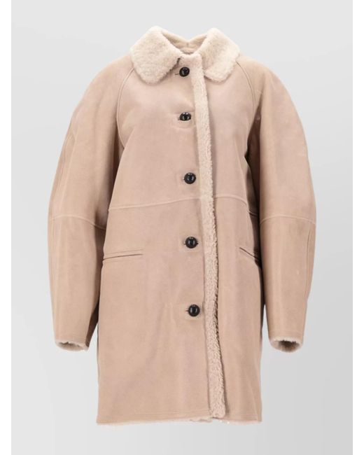 Isabel Marant Natural Shearling Coat