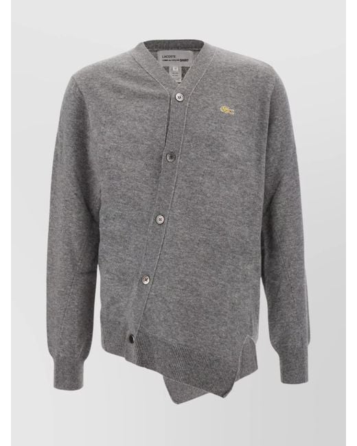Comme des Garçons Gray Wool Cardigan for men