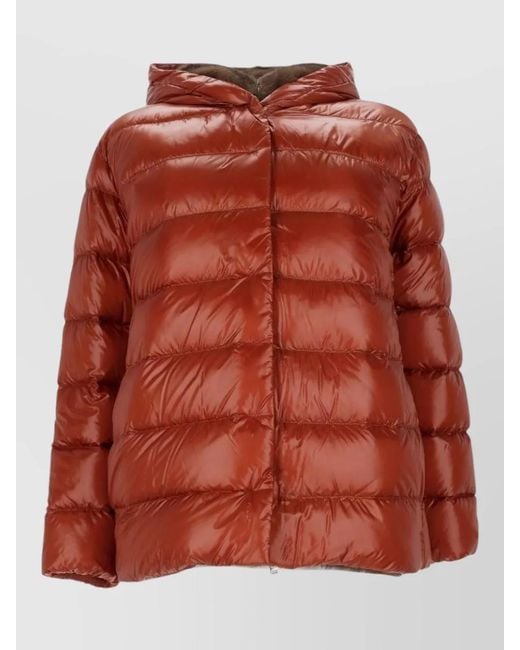 Herno Red Parka Coat