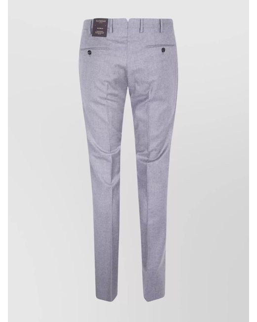 Incotex Gray Slim-Fit Straight-Leg Trousers for men