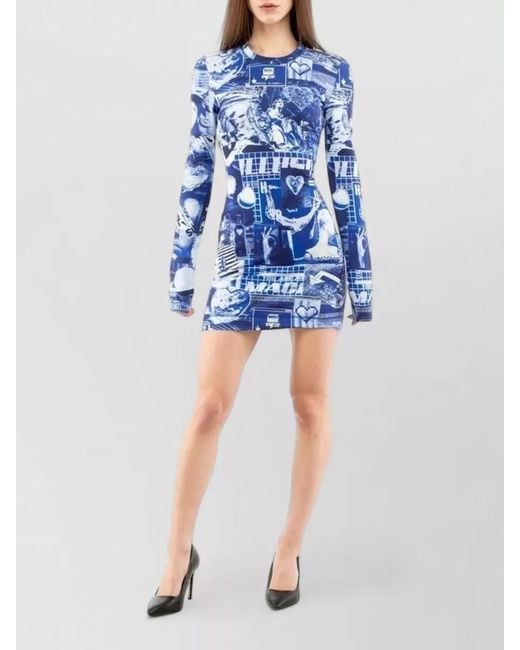 Moschino Blue Mini Dress