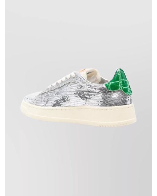Autry Gray Low-Top Sneakers
