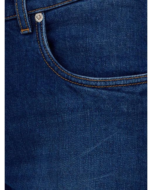 Dolce & Gabbana Blue Denim Jeans Belt Loops Contrast Stitching Design for men