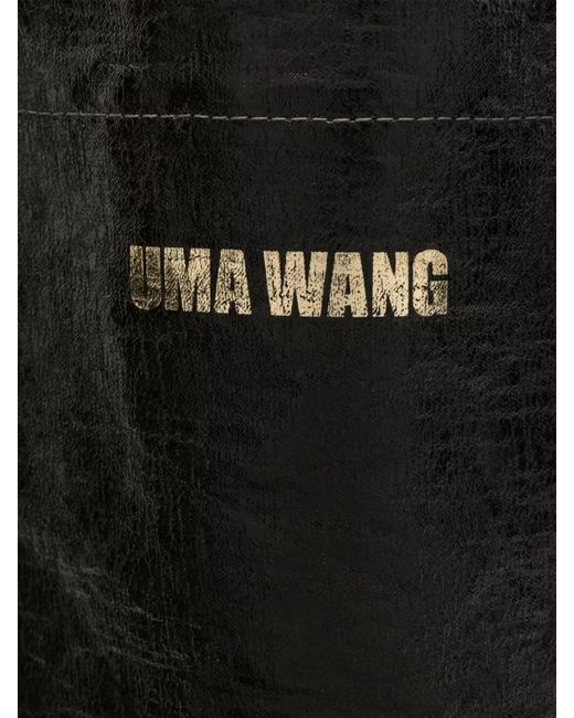 Uma Wang Black Small Canvas Tote Bag Top Handles