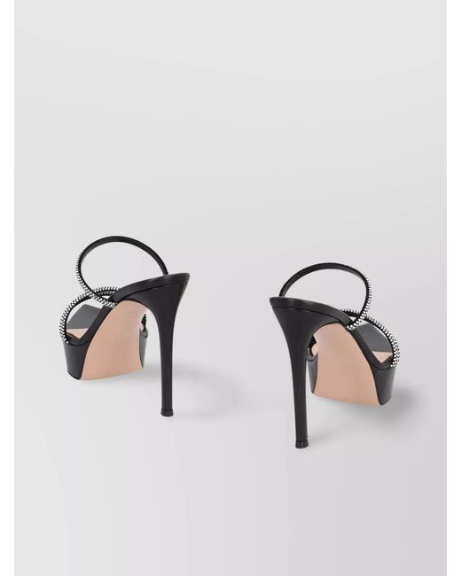 Gianvito Rossi Multicolor Leather Platform Mules