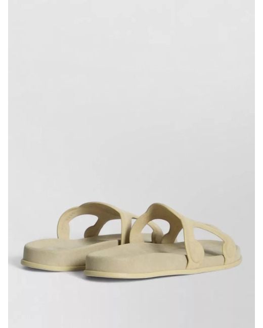 Céline Natural Leather Slide Sandals