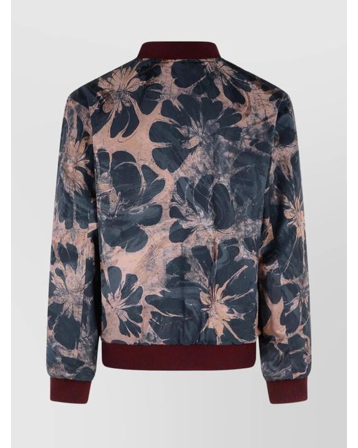 Dries Van Noten Blue Reversible Bomber Jacket for men