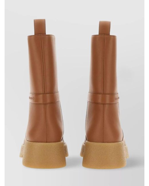 Stella McCartney Brown Faux Leather Boots