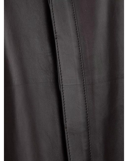 Bottega Veneta Black Shirt Jacket Straight Cut Collar Long Sleeves
