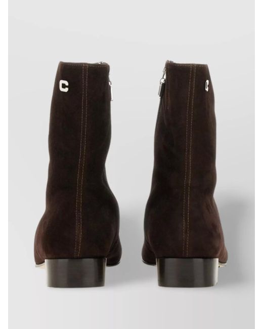CAREL PARIS Black Leather Ankle Boots