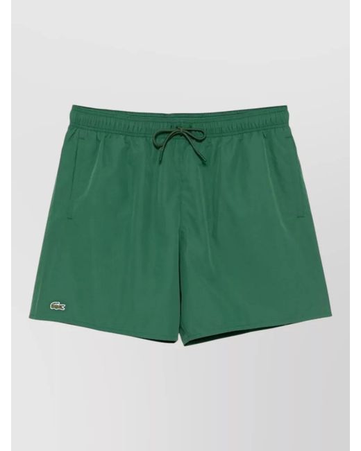 Lacoste Green Logo Swim Shorts for men