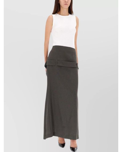 Jean Paul Gaultier Multicolor Virgin Wool High-Rise Skirt