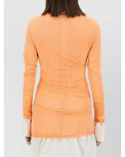Dries Van Noten Multicolor Slim-Fit Tulle Blouse