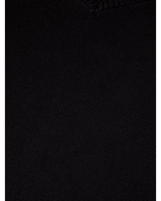 Tom Ford Blue Silk Ribbed V-Neck Sweater for men