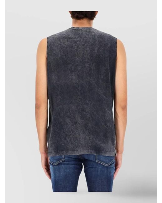 DSquared² Blue Cotton Tank Top for men