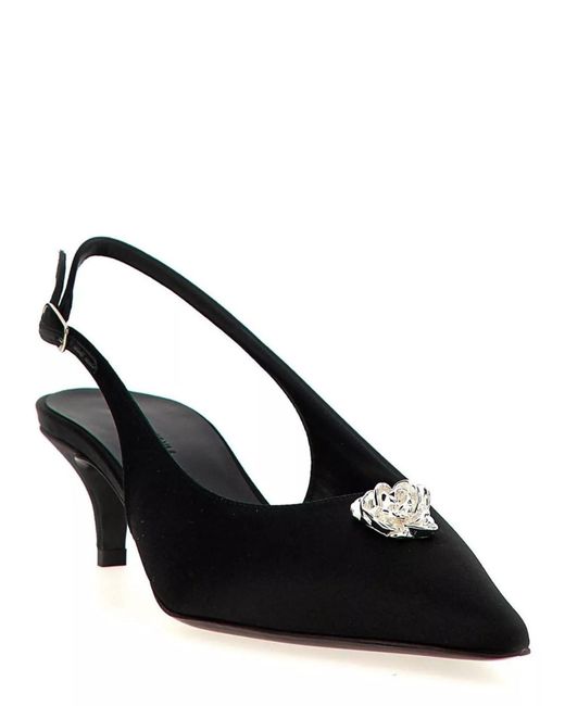 Magda Butrym Multicolor Silk Slingback Pumps